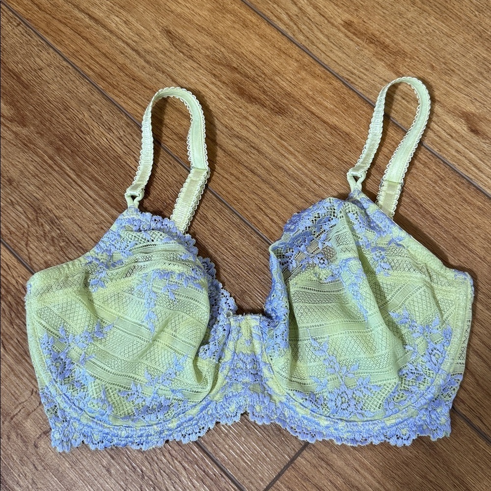 Wacoal Underwire Lace floral, Bra ||Purple Olive Green 36DD